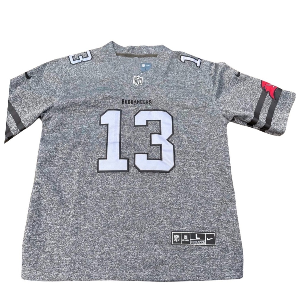 Nike Mike Evans Tampa Bay Buccaneers Jersey Grey Stitched NFL Mens Large 13